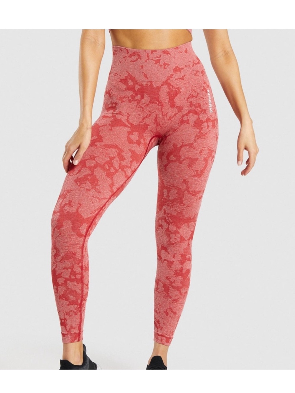 Gymshark Adapt Camo High-Waist Leggings - Coral Red
